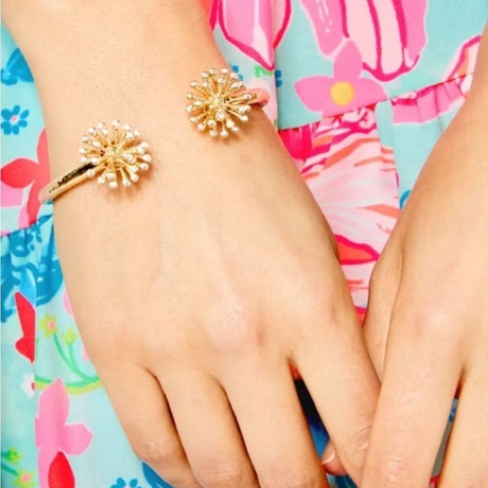Lilly Pulitzer Gold Floral Burst Bracelet